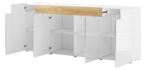 Komoda do minimalistického interiéru COLORADO se šuplíkem, bílá