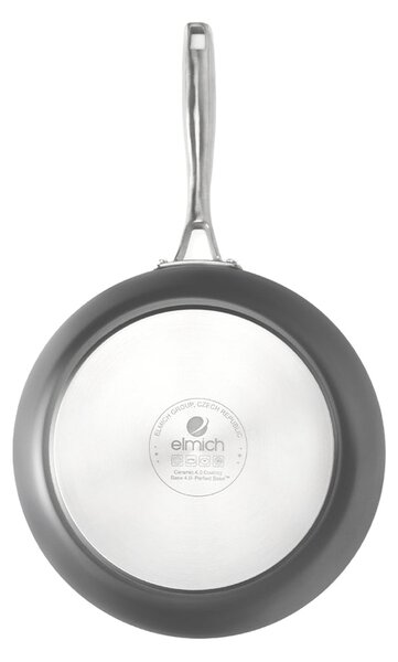 Elmich Nepřilnavá keramická Wok pánev Vital Ø 26 cm - tmavě šedá