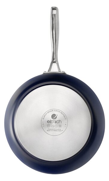 Elmich Nepřilnavá keramická Wok pánev Vital Ø 26 cm - tmavě modrá