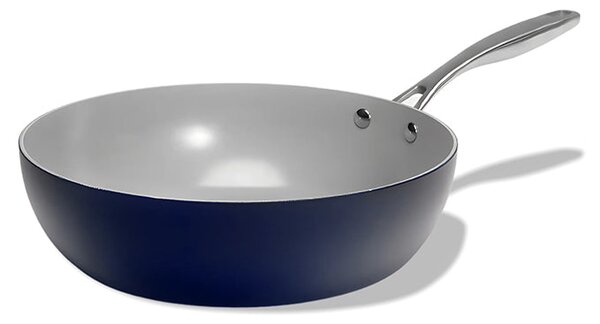 Elmich Nepřilnavá keramická Wok pánev Vital Ø 26 cm - tmavě modrá