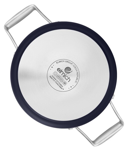 Elmich Nepřilnavý keramický hrnec Vital Ø 18 cm (2L) - tmavě modrá