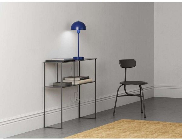 Stolní lampa Herstal, Modrá, Obývací pokoj, Kov