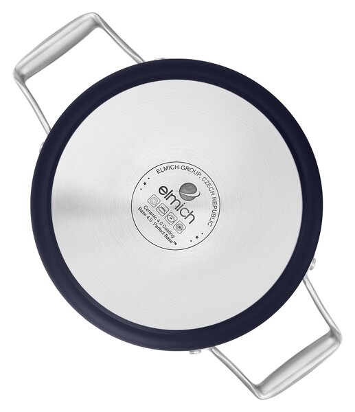 Elmich Nepřilnavý keramický hrnec Vital Ø 24 cm (5L) - tmavě modrá