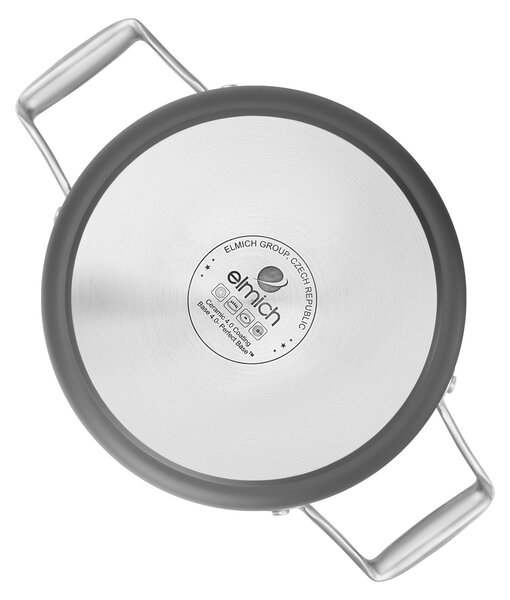 Elmich Nepřilnavý keramický hrnec Vital Ø 20 cm (2.5L) - tmavě šedá