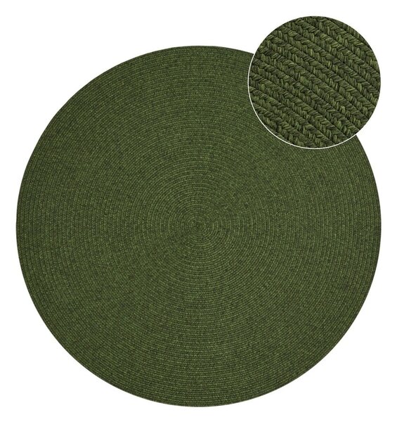 Zelený kulatý venkovní koberec ø 150 cm - NORTHRUGS