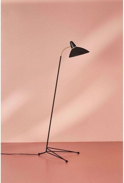 Stojací Lampa Warm Nordic, Lightsome, Černá, Obývací pokoj, Kov, Skandinávský