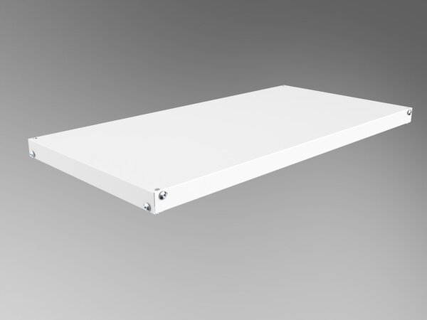 Šroubovaný regál do domácnosti Biedrax 50 x 100 x 200 cm, bílý, 6 polic, nosnost 150 kg na polici