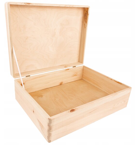 Krabička Creative Deco hnědá s víkem 40 x 30 x 14 cm