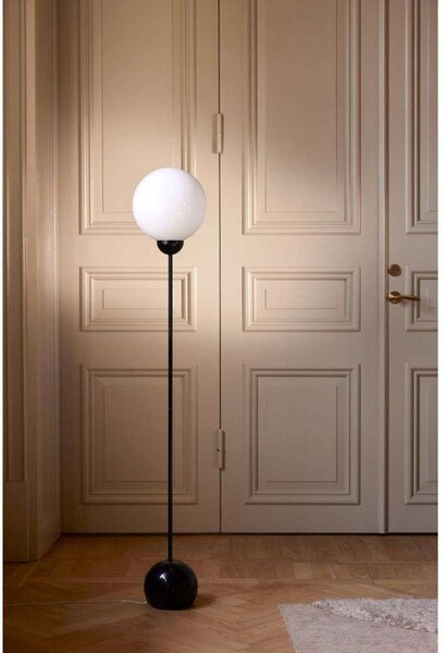 Stojací Lampa Globen Lighting, Černá, Obývací pokoj, Kov