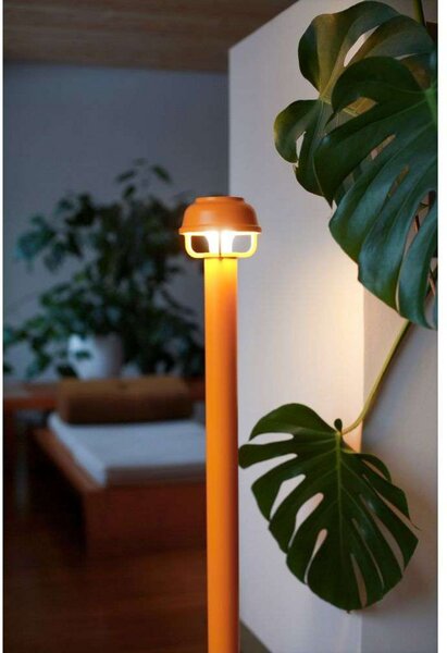 Stojací Lampa Artek, Oranžová, Obývací pokoj, Hliník
