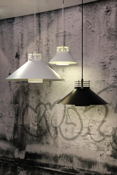 Závěsná svítidlo CPH Lighting, Černá, Obývací pokoj, Hliník