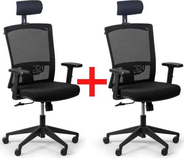 Kancelářská židle FELIX, 1+1 ZDRAMA, černá