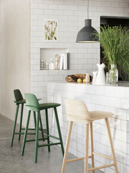 Závěsná svítidlo Muuto, Zelená, Jídelna, Plast, Design