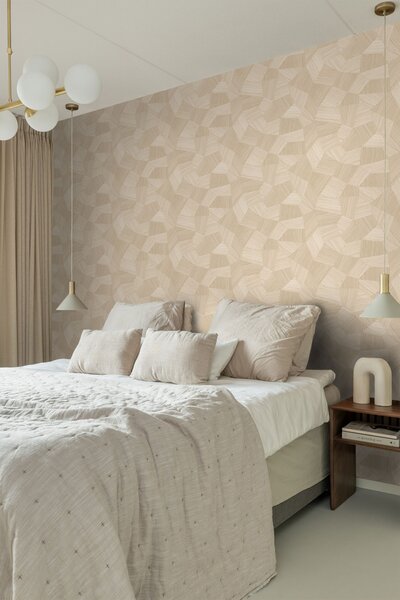 Vliesová tapeta na zeď, béžová, grafický vzor, 347983, 3D Reflections, Origin
