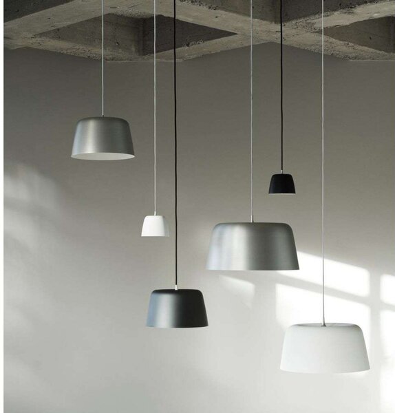 Závěsná svítidlo Normann Copenhagen, Bílá, Obývací pokoj, Hliník