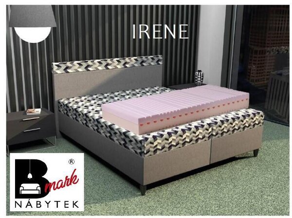 Postel čalouněná IRENE 160, 180 s lamelovým roštem, Pohoda - matrace ROYAL