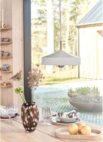 Závěsná svítidlo OYOY Living Design, Hat Small, Modrá, Obývací pokoj, Kov, Skandinávský