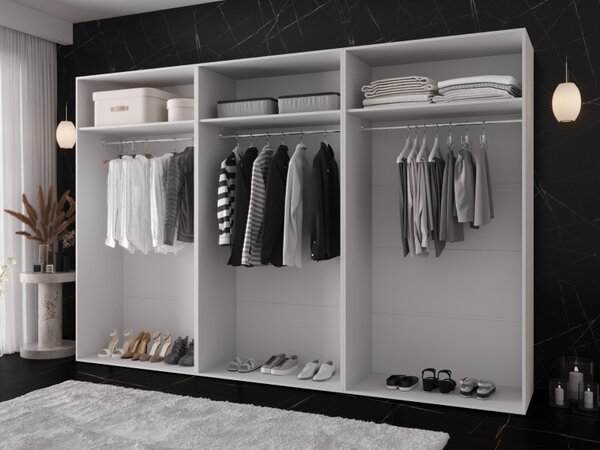 Moderní skříň Grelipt 300 cm, Barva: černá 5903211531934