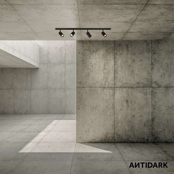 Stropní Lampa ANTIDARK, Bílá, Obývací pokoj, Kov