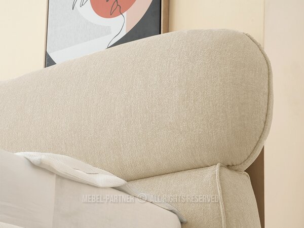 Manželská postel 160 cm Asesora 160 (béžová + černá)