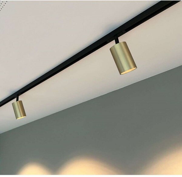 Stropní Lampa ANTIDARK, Zlatá / mosazná, Obývací pokoj, Kov