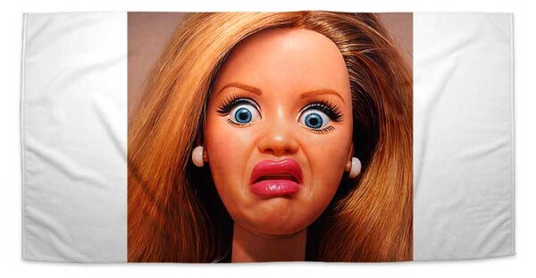 Sablio Ručník Znechucená Barbie - Meme Barbie - 30x50 cm
