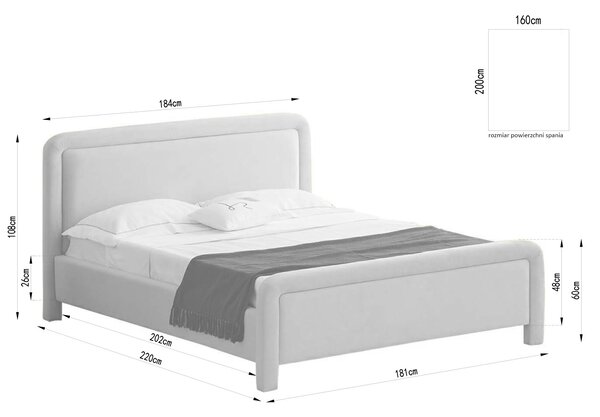 Manželská postel 160 cm Campus 160 (béžová). Akce -11%