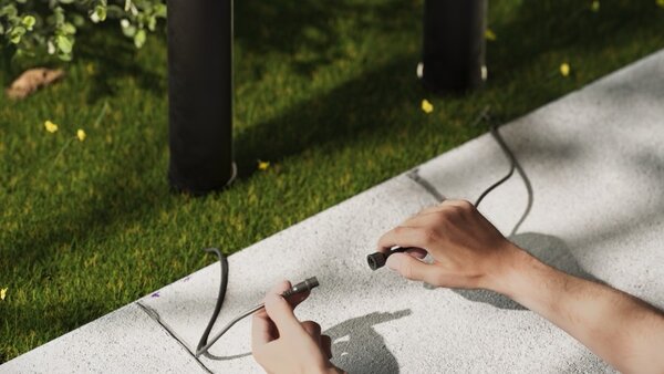 Philips 8720169386952 GardenLink Low Volt 24V Desi venkovní stojanové svítidlo/sloupek LED V700mm 1,5W/180lm 2700K IP44 černá, bez napájania