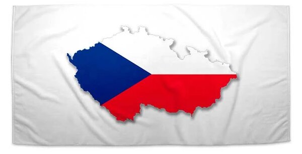 Sablio Ručník Česká vlajka - Společně za vítězstvím - 30x50 cm