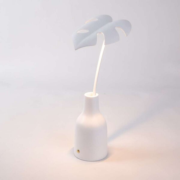 Stolní lampa SELETTI, stmívatelné, Bílá, Obývací pokoj, Kov