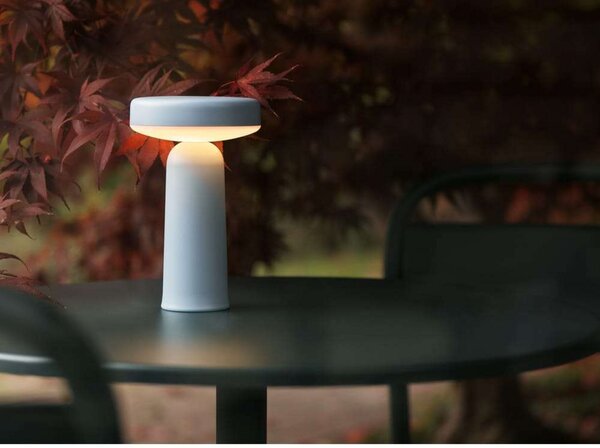 Stolní lampa Muuto, stmívatelné, Modrá, Obývací pokoj, Plast