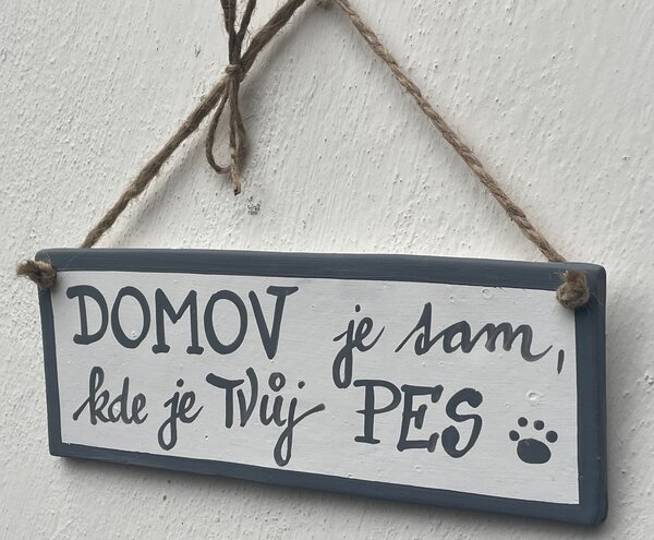 Cedulka pro pejskaře menší Domov Keramika Andreas