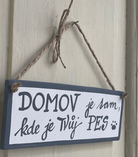 Cedulka pro pejskaře menší Domov Keramika Andreas