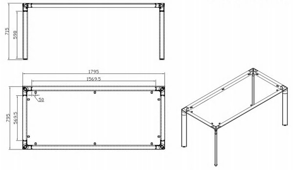 Jednací kancelářský stůl PRIMO INVITATION, 180x80 cm, šedostříbrná podnož, bílá