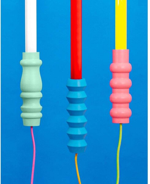Stolní lampa SELETTI, Modrá, Obývací pokoj, Sklo