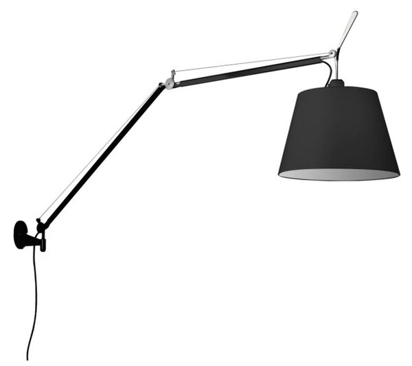 Nástěnná Svítidla Artemide, Černá, Obývací pokoj, Hliník