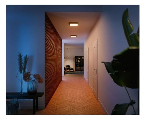 8720169159013 Philips HUE Aurelle stropní panel SQ 300x300mm 19W/1940lm 2200-6500K černá + Dimmer Switch