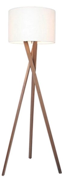 Stojací Lampa By Rydéns, Bílá, Obývací pokoj, Dřevo