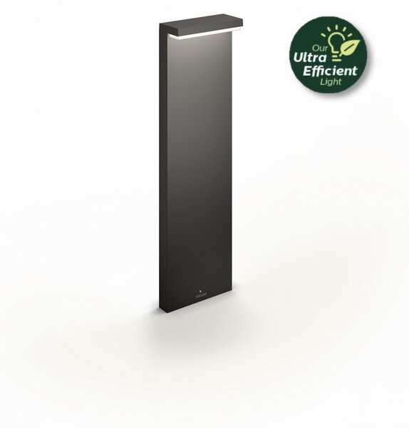 Philips 8720169257436 UltraEfficient Bustan venkovní stojanové svítidlo/sloupek LED V770mm 3,8W/800lm 2700K IP44 antracit