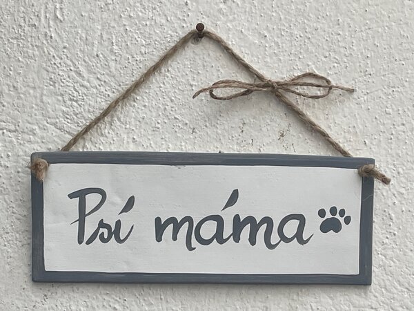 Cedulka pro pejskaře menší Psí máma Keramika Andreas
