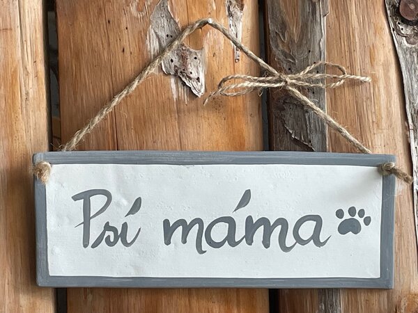 Cedulka pro pejskaře menší Psí máma Keramika Andreas
