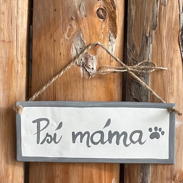 Cedulka pro pejskaře menší Psí máma Keramika Andreas