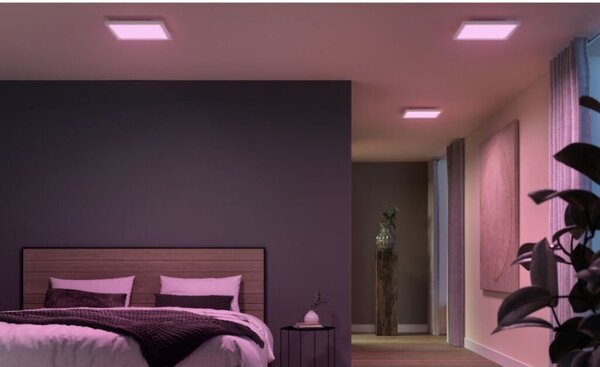 8720169159136 Philips HUE Surimu stropní panel SQ 300x300mm 25W/1760lm 2000-6500K +RGB bílá