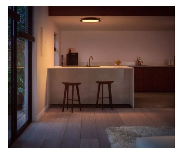8720169159075 Philips HUE Aurelle stropní panel RD D395mm 21W/2450lm 2200-6500K černá + Dimmer Switch