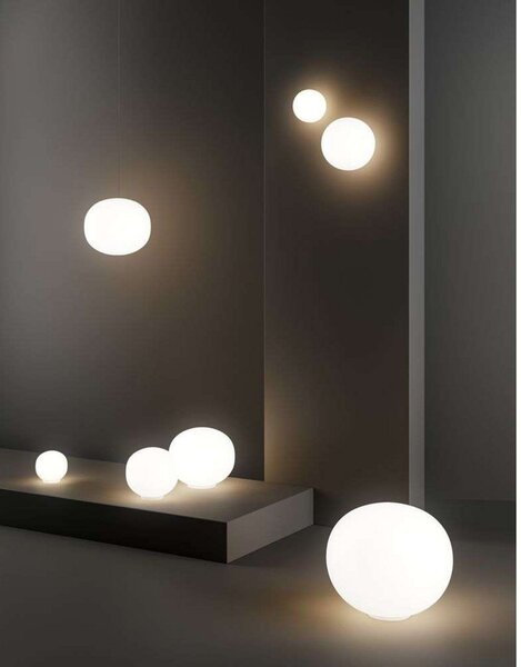 Stolní lampa Lodes, stmívatelné, Bílá, Obývací pokoj, Sklo
