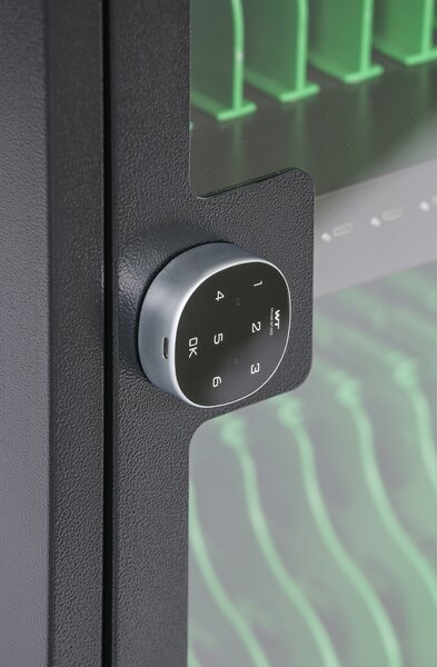 Pojízdný nabíjecí vozík na notebooky a telefony, 30 boxů
