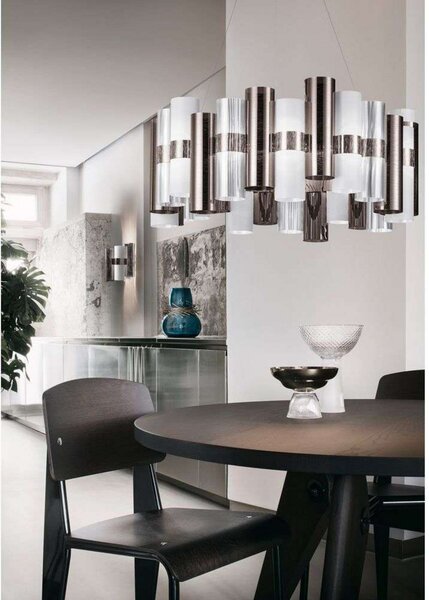 Závěsná svítidlo Slamp, Metalická, Obývací pokoj, Plast