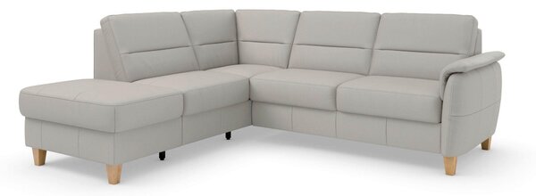 ROHOVÁ SEDAČKA, kůže, světle šedá Sit & More - Sedací soupravy, Online Only