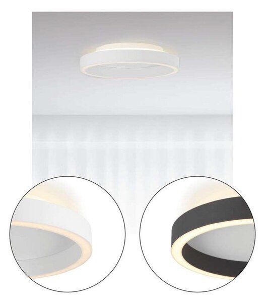 Stropní Lampa Halo Design, stmívatelné, Bílá, Ložnice, Plast