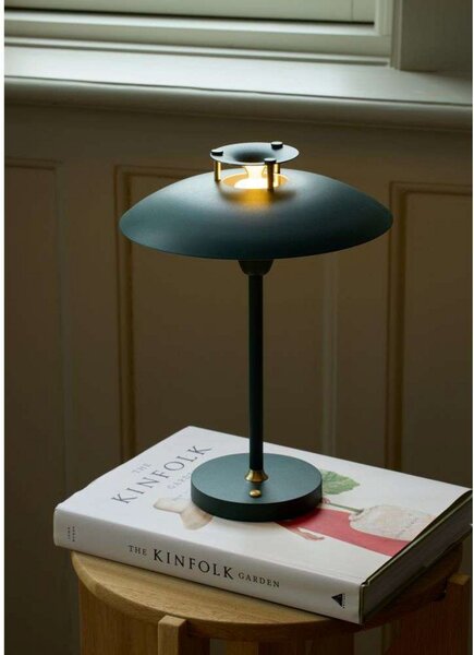 Stolní lampa Halo Design, stmívatelné, Zelená, Obývací pokoj, Kov